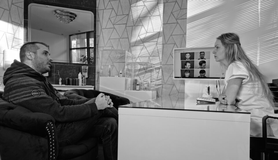 Hajbeültetés menete